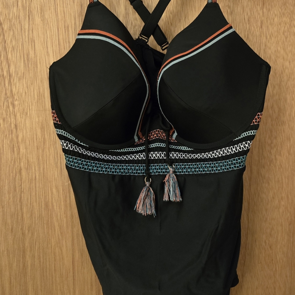 Cacique Swim Top with Underwire Bra
